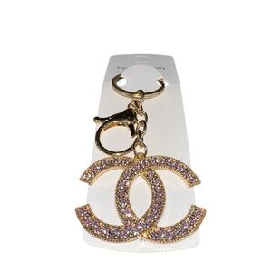 NWT! Fashion Gold & Purple Keychain